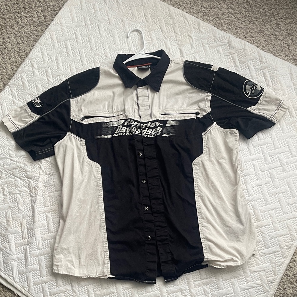 Harley-Davidson Two-Tone Men's Snap Down Shirt